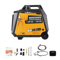 3500 Watt Portable Generator Inverter 3200W Dual Fuel Electric Start for Camping