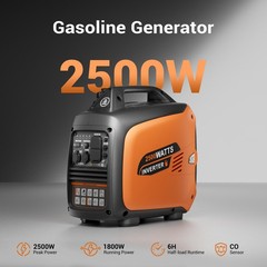 Efurden Portable Generator Inverter Gasoline 2500W Quiet Pure Sine Wave for Home