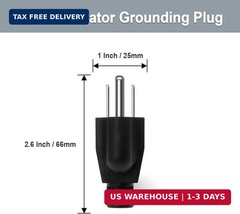 2 Pack Neutral Ground Bonding Plug for Portable Inverter Generator, Surge Protec