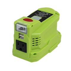 150W Power Source Li-Ion Supply Inverter 2 USB Ports W/LED Light For Ryobi 18V