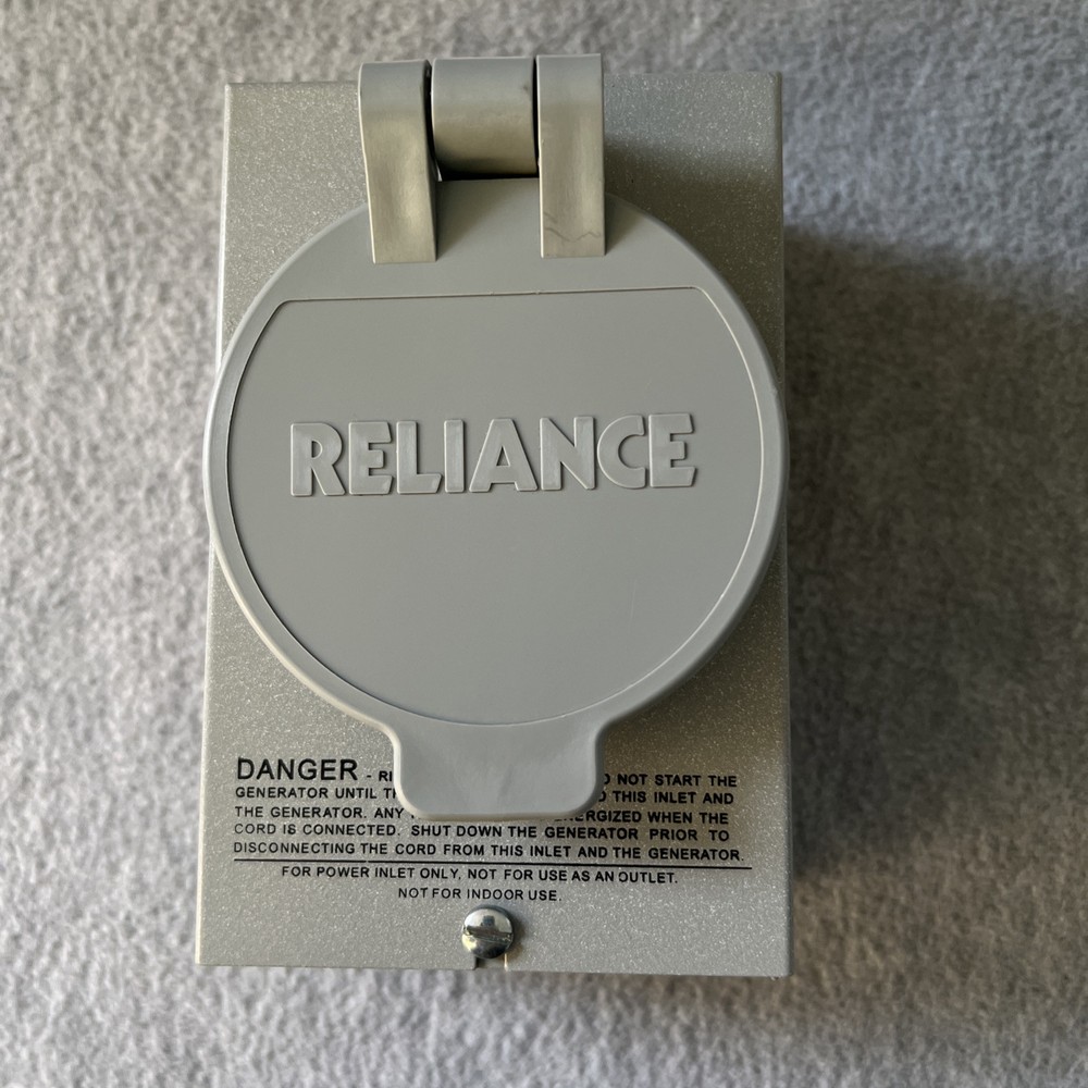 Reliance 20amp 125/250VAC Generator Fuseless Attachment Plug Type 3R Enclosure