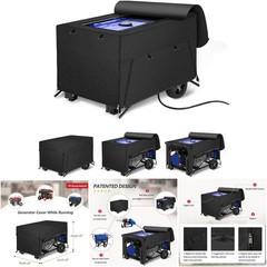 Heavy Duty Waterproof Generator Rain Tent Shelter 3500w-12000w Black