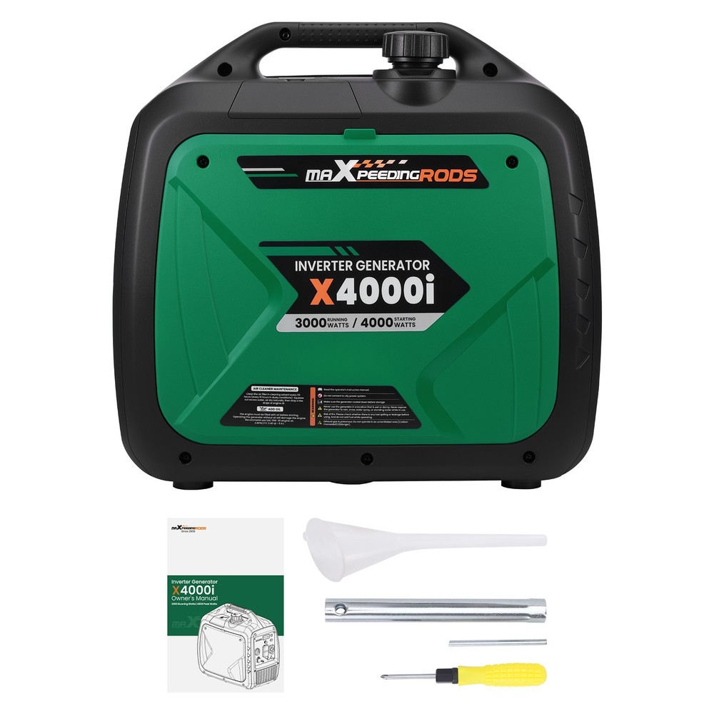 Gas Powered Silent Inverter Generator Portable 4000W Ultralight Parallel Ready