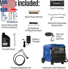 Westinghouse 11000 Peak Watt Tri-Fuel Portable Inverter Generator Remote Start