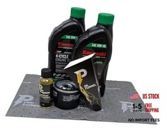 Power Performance 10W-40 Oil Change Kit for Kawasaki 49065-0721 (0736) and