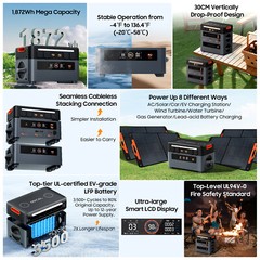 Blackview OSCAL PowerMax 6000W Portable Power Station 3600Wh LFP + Extra Battery