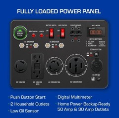 DuroMax XP13000EH 13,000 Watt Portable Dual Fuel Gas Propane Generator