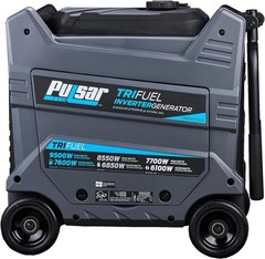Pulsar 9500-W Quiet Portable TRI Fuel Inverter Generator Remote Start, CO Sensor