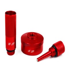 Red Run Gas Cap Oil Aluminum Funnel for Honda Generator EU1000i 2000i Eu20i