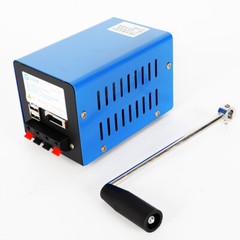 Portable Hand Manual Crank 20W Emergency Power Generator Electric USB Charger US