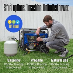 Westinghouse 14500 Peak Watt Tri-Fuel Home Backup Portable Generator Remote
