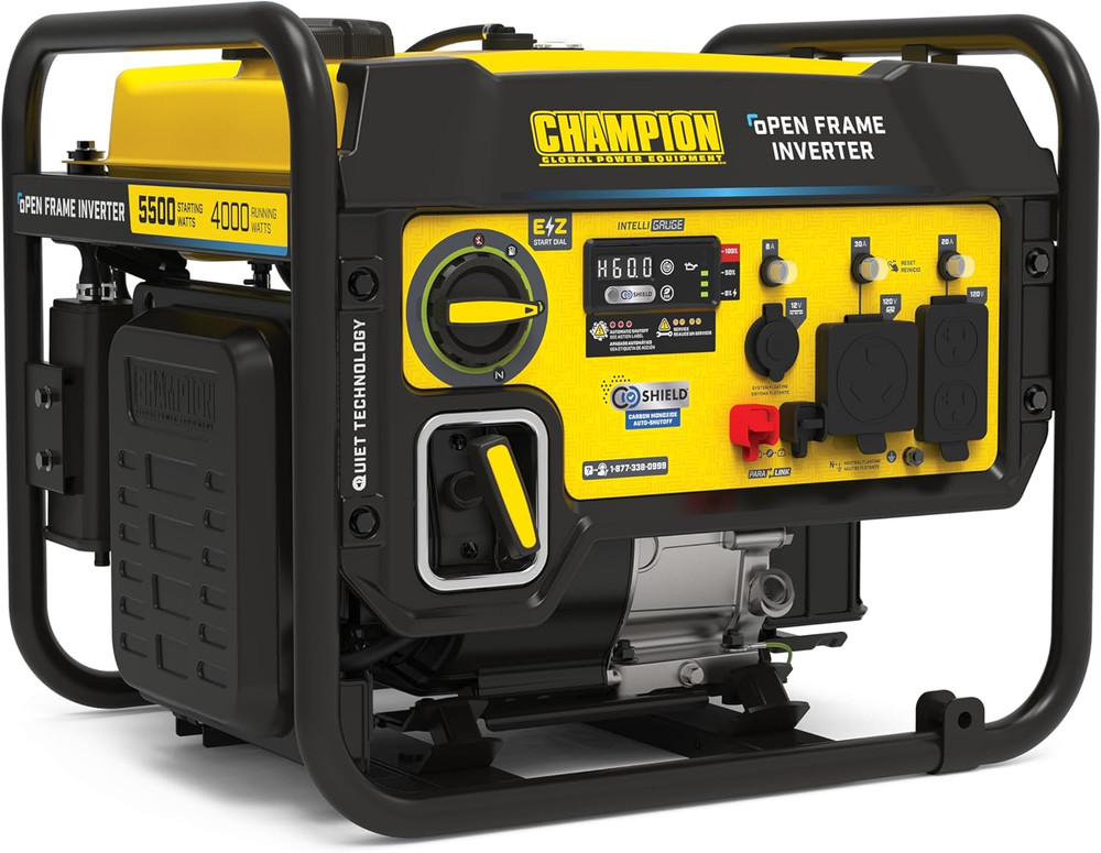 Champion Power Equipment 5500-Watt RV Ready Portable Generator | Open Frame Inve