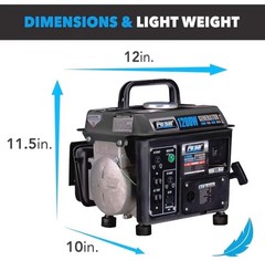 Pulsar G1200SG 1,200W Carrying Handle Gas-Powered Portable Generator, 1200w