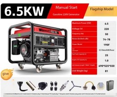 Gasoline Generator Outdoor Home Use Small Pure Copper Generator Set 220V/380V
