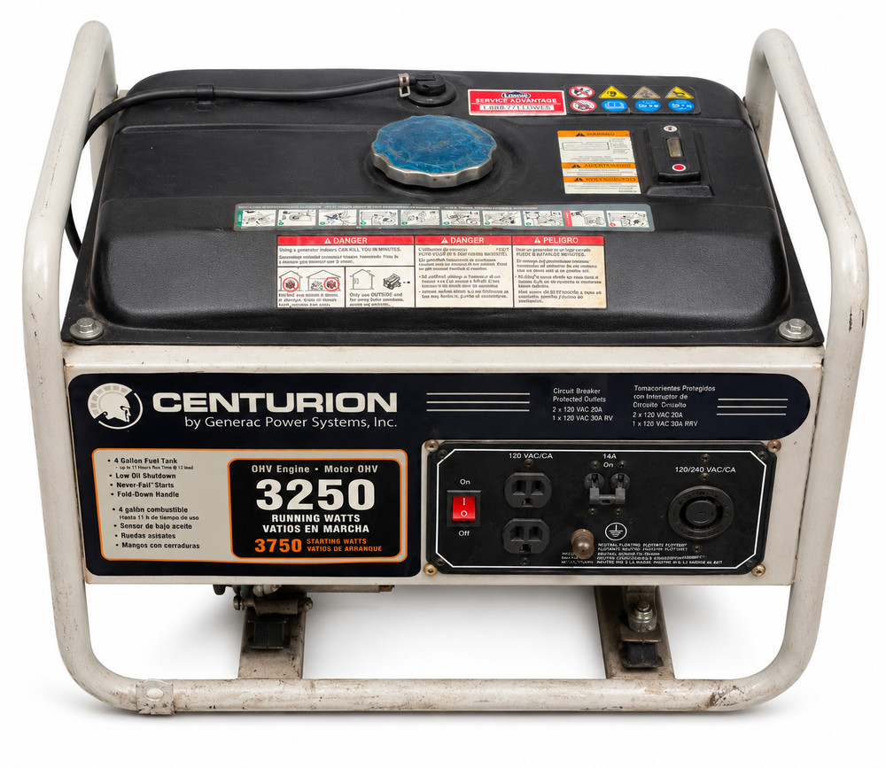 Generac GP3250 Portable Power Generator 3250W 3750W LOW PRICE USED TWICE