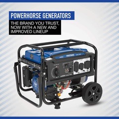 Powerhorse Portable Dual Fuel Generator, 4500 Watts