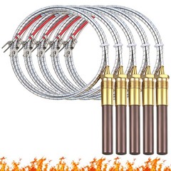 5 Pcs 36″ Thermopile Generators, 750mV Gas Fireplace & Heater Replacement Parts