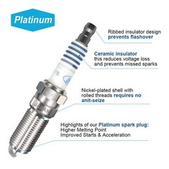 MAS 6Pcs Ignition Coil Pack & 6Pcs Motorcraft Platinum Spark Plug SP520 Compa…