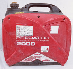 Predator Super Quiet Inverter Generator Portable 2000W 120V Red/Black