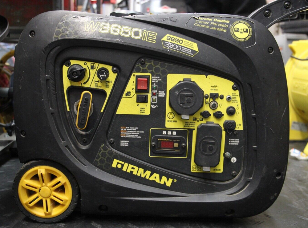 Firman W3650iE Whisper Series 3650 3300 Watt Portable Inverter Generator