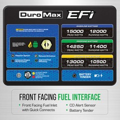 DuroMax XP15000HXT+ 15,000 Watt Electric Start Tri Fuel Portable Generator