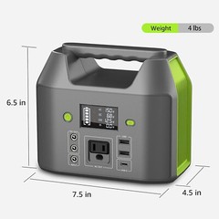 Portable Power Station, 150W 155Wh Power Bank with 110V AC Outlet