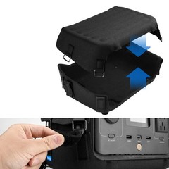 Fits for EcoFlow River 2 Power Station Protective Case with Shoulder Strap Black
