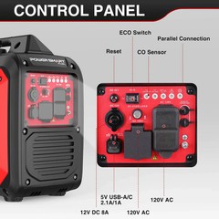 PowerSmart 3000W Inverter Generator | RV-Ready, CO Auto Shut-Off, 59 dB