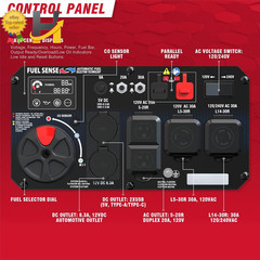 A-iPower 7600W Dual Fuel Inverter Generator Portable Quiet Electric Start RV