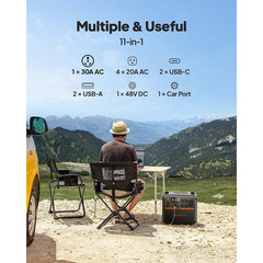 BLUETTI AC200PL 2304Wh 2400W Power Station LiFePO₄ Battery for Backup/RV Trip