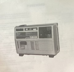 Yamaha genuine-parts book EF600 GENERATOR . 1980