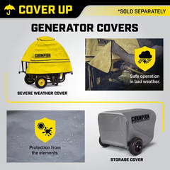 Weather-Resistant Storage Cover for 1200-1875-Watt Portable Generators