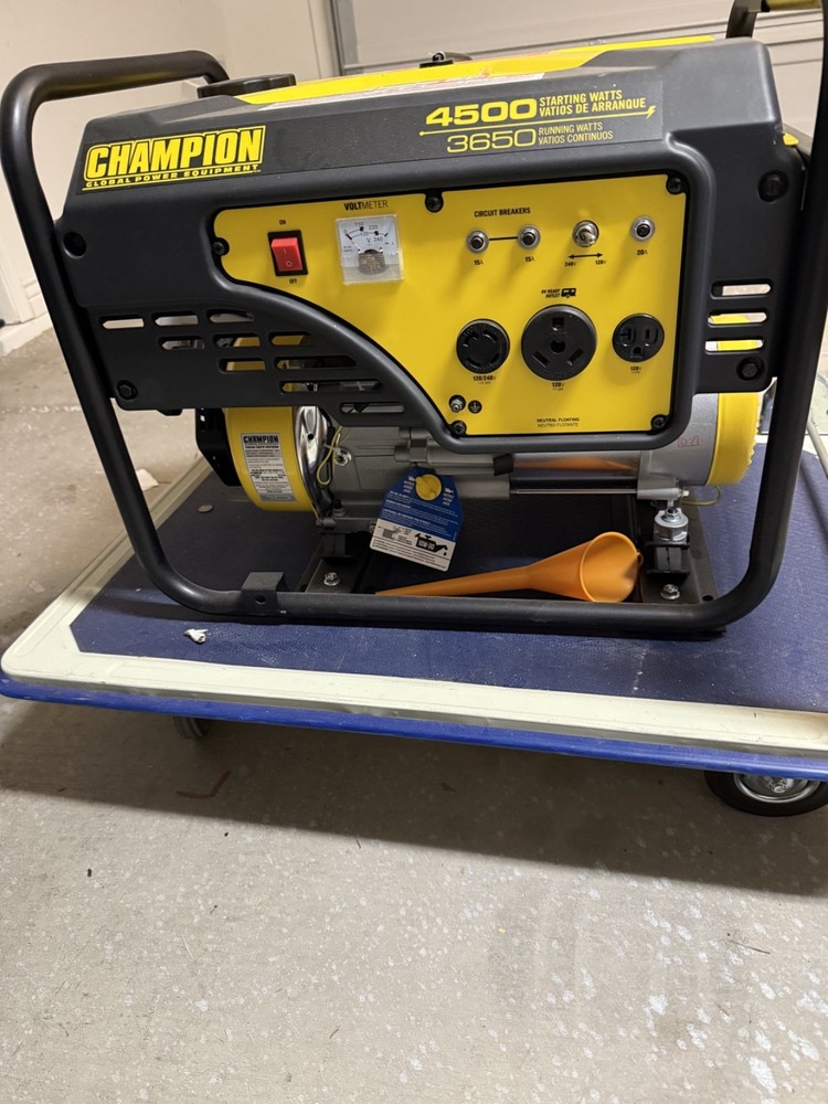 Champion Generator 4500 starter watt, 3650 running watt