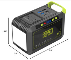 MARBERO Portable Power Station – 88Wh Solar Generator, 120W Peak, Fast Charging