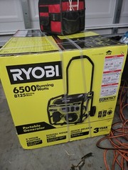 NEW Ryobi 6500W Gas Portable Generator-CO Shutdown Sensor-NEW IN BOX-Pinellas Co