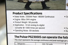 Pulsar 2300w Portable Quiet Gas Powered Inverter Generator with USB PG2300iS 🟢