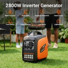 Oxseryn EDOC09 2800W Inverter Generator 2000W Quiet 9H 40lbs