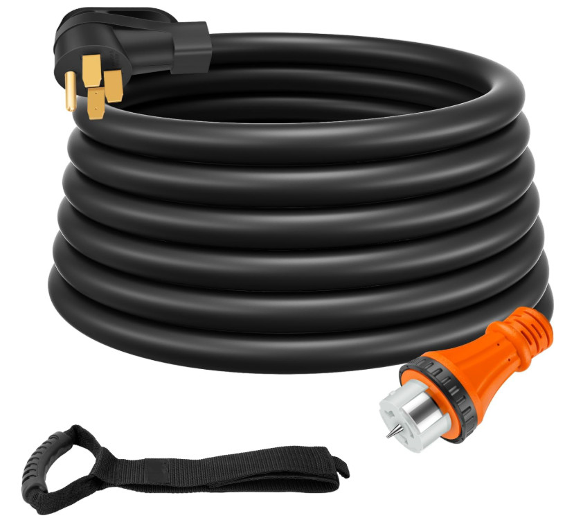 Cable de Generador 50A 25 Pies NEMA 14-50P 12500W Emergencia. Nuevo