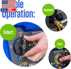 14500 Peak Watt Tri-Fuel Home Backup Portable Generator Remote Electric Start