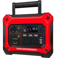 New! Power Up Anywhere, 350 Watt Power Station with 100 Watt Folding Solar Panel