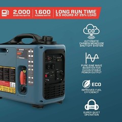Senix GN4QL-M1 2000 Watt Portable Gas Inverter/Generator New