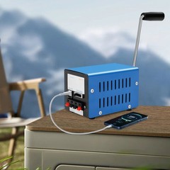 Hand Crank Generator Dynamo Emergency Generator 12/15V USB Charging Portable