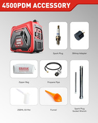 4500W Dual-Fuel Portable Inverter Generator for Home & RV Use