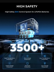 Portable Power Station 512Wh LiFePO4 Battery 800W/512Wh With 200WSolar Generatoe