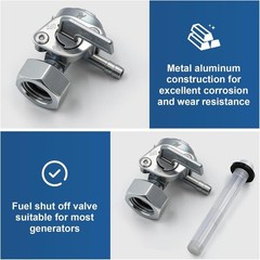 Generator Fuel Shut Off Valve M16x1.5 Compatible with Generac Predator Champion