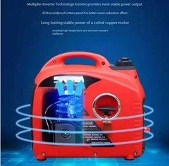 DC-Powered Portable Gasoline Generator for Vehicles with Quiet Operation