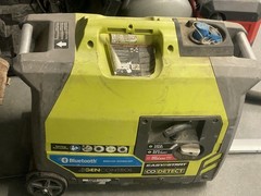 Ryobi RYi1802B6 Gas Inverter Portable Generator, Bluetooth, 1 Gal, Green/Gray