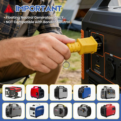Neutral Ground Bonding Plug for Floating Neutral Generator, Generator Grounding