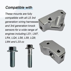 Knock Sensor and Hardnesses Relocation Bracket Kit for GM LS Gen 3 Engines LS1