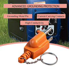 Portable Generator Grounding Plug – Neutral Ground Bonding Plug Adapter (NEMA…